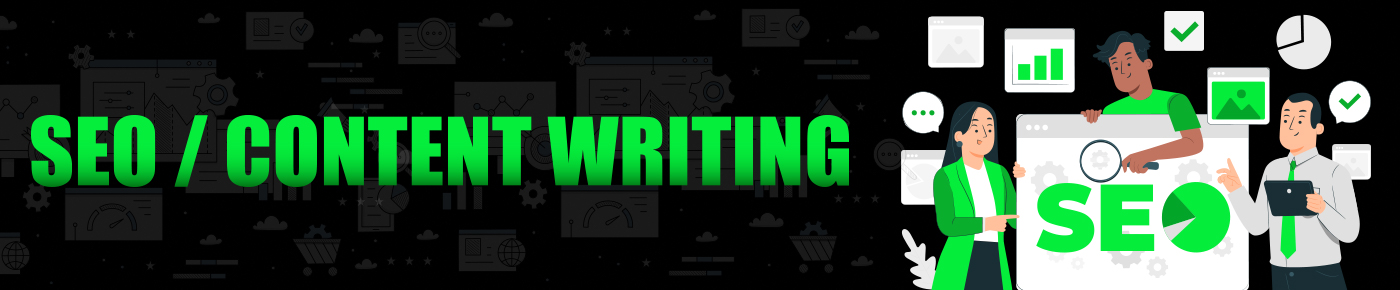 content writting banner images